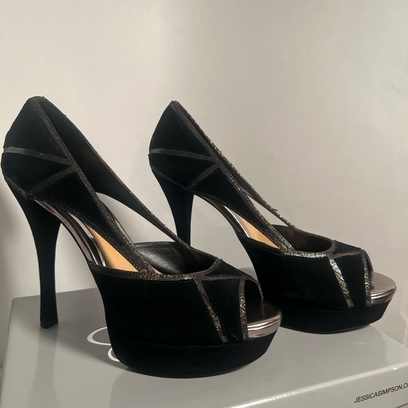 “USED” JESSICA SIMPSON STILETTO HEELS - Picture 8 of 14